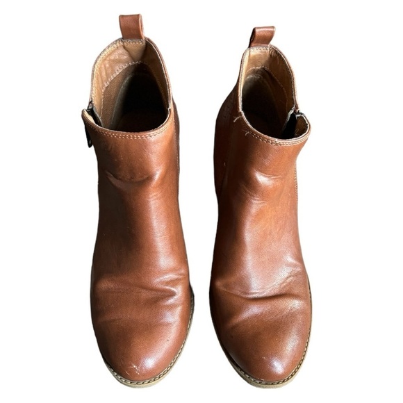 Euro Soft Savina Boot Chestnut Brown Size 7.5 Heeled Ankle Boots Sofft - Picture 4 of 13